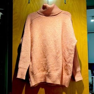 Philosophy pink sweater with turtle neck